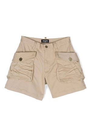 Shorts con placca logo DSQUARED KIDS | DQ1482D0093DQ707